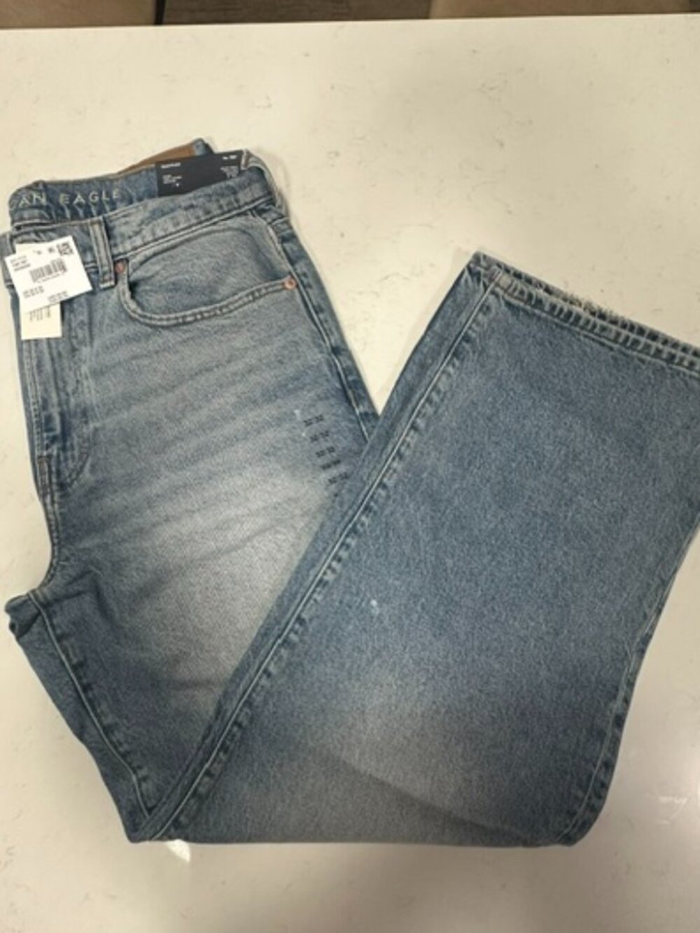 NWT American Eagle EasyFlex Baggy Light Vintage Jeans - 32 x 32